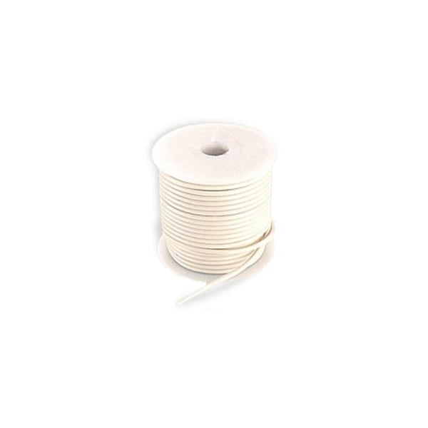 Primary Wire, GPT, 16 AWG, Copper, White, PVC Jacket, Stranded